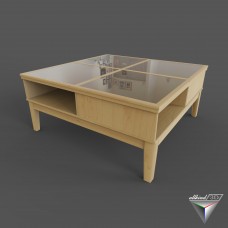 coffee table 4-glass-top DIY