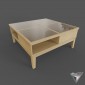 coffee table 4-glass-top DIY