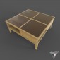 coffee table 4-glass-top DIY