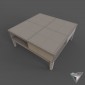 coffee table 4-glass-top DIY