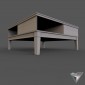 coffee table 4-glass-top DIY