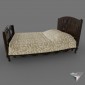 double bed eclecticism style DIY