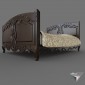 double bed eclecticism style DIY