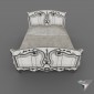 double bed eclecticism style DIY