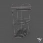 shelf triple for bath Globagno Hotel 661