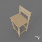 stool bar simple wood DIY
