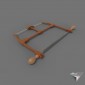 saw frame bowsaw shapely wood DIY