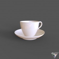 Cup and a saucer IKEA Verdera (art 602.774.63)