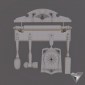 kitchen set wood USSR