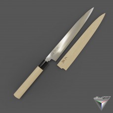 kitchen knife Masamoto Shiro-ko Kasumi Yanagi HMA-KK0424 with saya