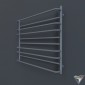 heated towel rail Laris Practik P10 1000x900