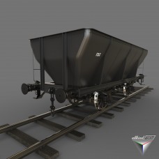 railcar coal hopper Malissard-Taza 20t Blanzy mines (old version)