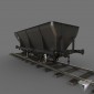 railcar coal hopper Malissard-Taza 20t old version