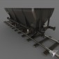 railcar coal hopper Malissard-Taza 20t old version