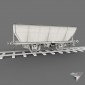 railcar coal hopper Malissard-Taza 20t old version