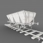 railcar coal hopper Malissard-Taza 20t old version