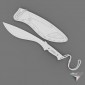 machete Gerber Gator Kukri with scabbard